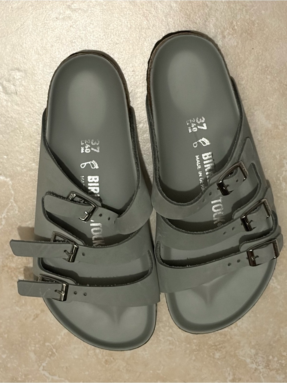 Birkenstock Triple-Strap Sandal in sage